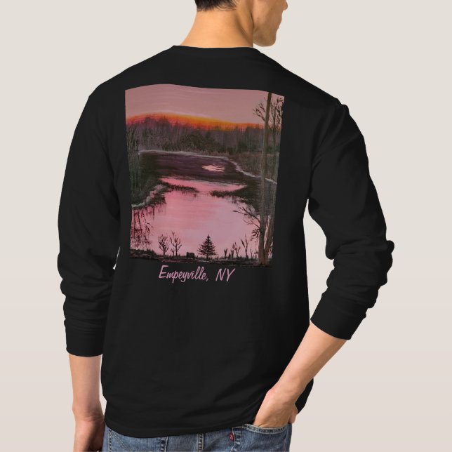 Camiseta DG Paintings Empeyville Pond Sunset long sleeve  (Verso)