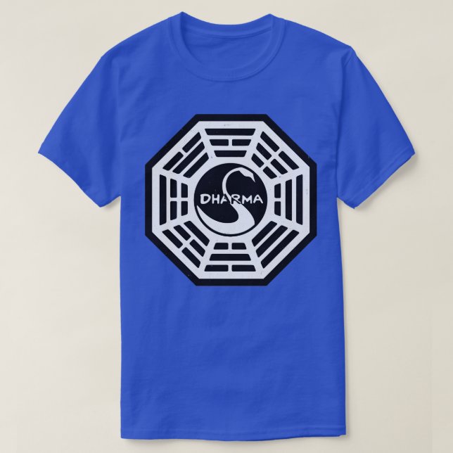 Camiseta Dharma Initiative vintage Lost (Frente do Design)