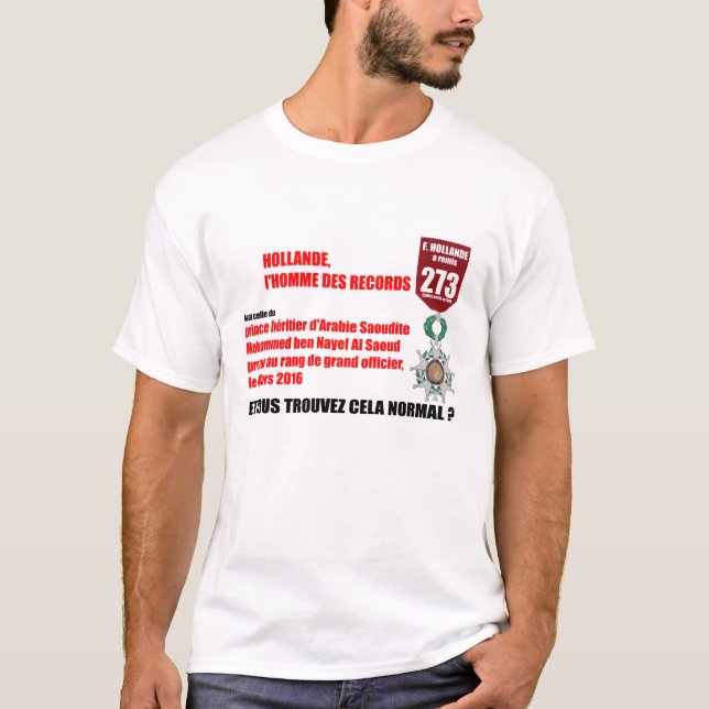 Camiseta d'Honneur gravado Hollande 2 das legiões (Frente)