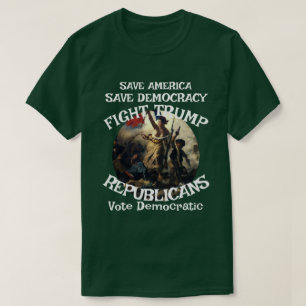 Camiseta DHS FBI CBP Bandeira Voto Eleição Política America