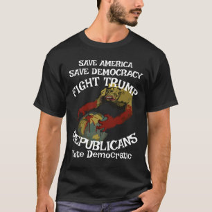 Camiseta DHS FBI CBP Satan Trump 1 2 3 4 5 6 7 8 9 10 11 12