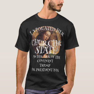 CAMISETA DHS FBI CBP VIOLARAM VOTO DO COVENANT DE ARK TRUMP