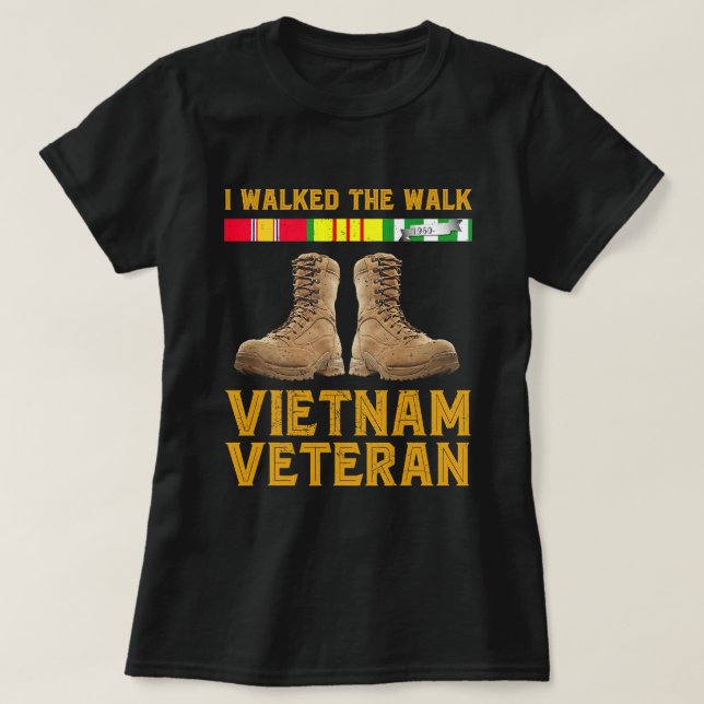 Camiseta Dia 185 dos Veteranos dos Eua na Guerra do Vietnã (Frente do Design)