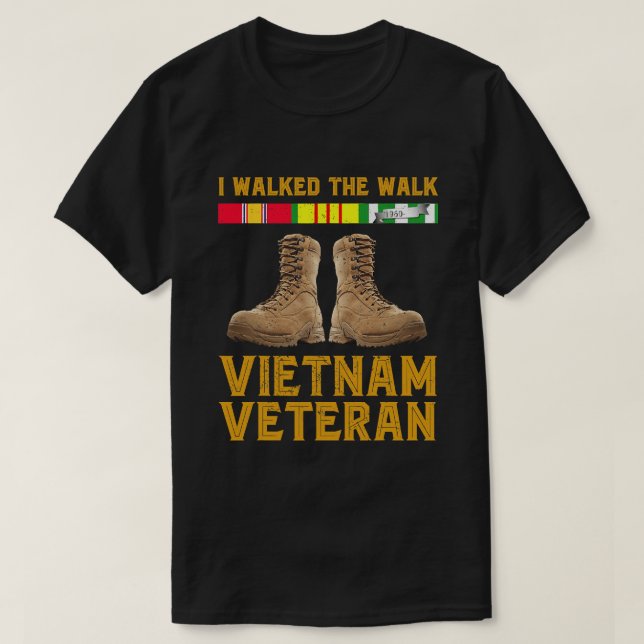 Camiseta Dia 185 dos Veteranos dos Eua na Guerra do Vietnã (Frente do Design)