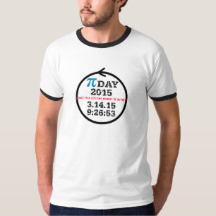 Camiseta Dia 2015 do Pi (camisa leve de T)