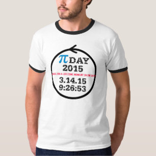 Camiseta Dia 2015 do Pi (camisa leve de T)