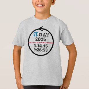 Camiseta Dia 2015 do Pi (tshirt dos miúdos M)