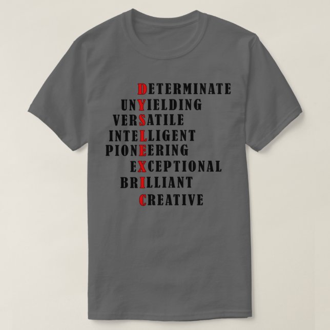 Camiseta Dia 2 da Consciência da Dislexia (Frente do Design)