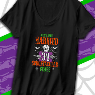Camiseta Dia 34 de Casamento de Spooktacular do Halloween