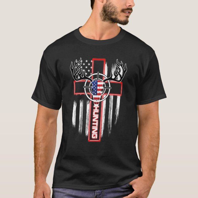 Camiseta Dia 4 da Independência de Bandeira Patriótica Amer (Frente)