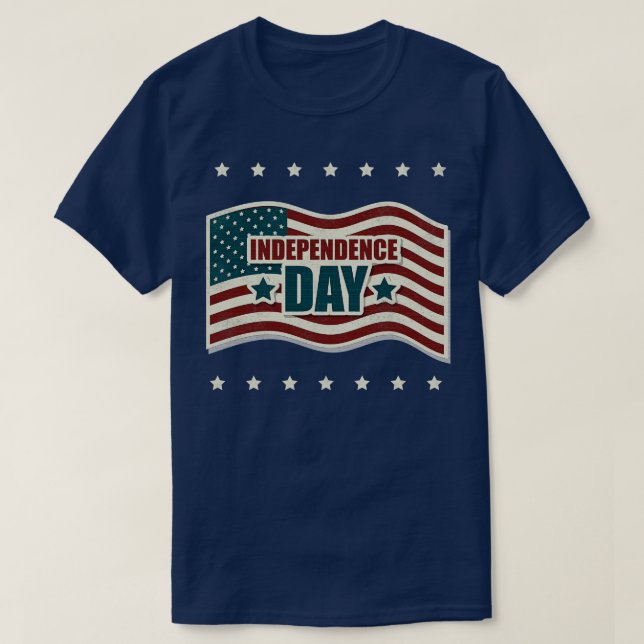 Camiseta Dia 4 de julho da independência (8) (Frente do Design)