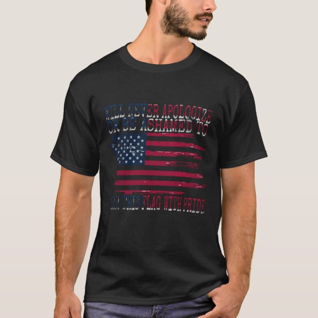 Camiseta Dia 4 de julho da Independência Americana. Patriot (Frente)