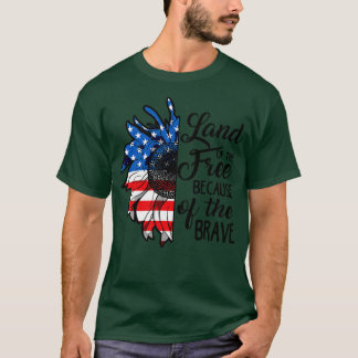 Camiseta Dia 4 de julho da Terra da Independência Livre