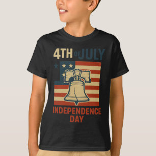 Camiseta Dia 4 de julho, Dia da Independência do Bell