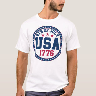 Camiseta Dia 4 De Julho Dos Eua 1776 Dia Da Independência