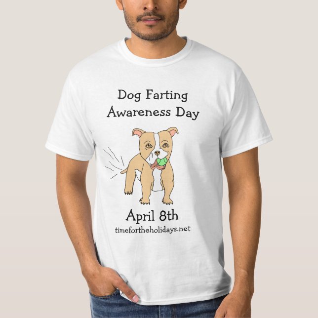 Camiseta Dia 8 de abril é Dia da Consciência dos Cães (Frente)
