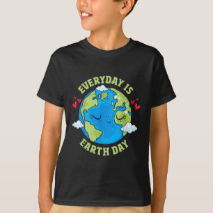 Camiseta Dia a Dia da Terra Celebra o Ambiente do Dia da Te