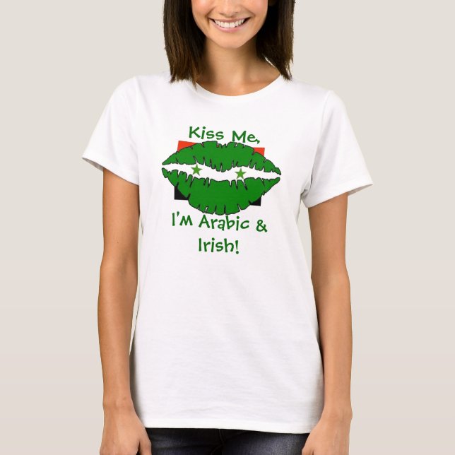 Camiseta Dia árabe & do irlandês de St Patrick (Frente)