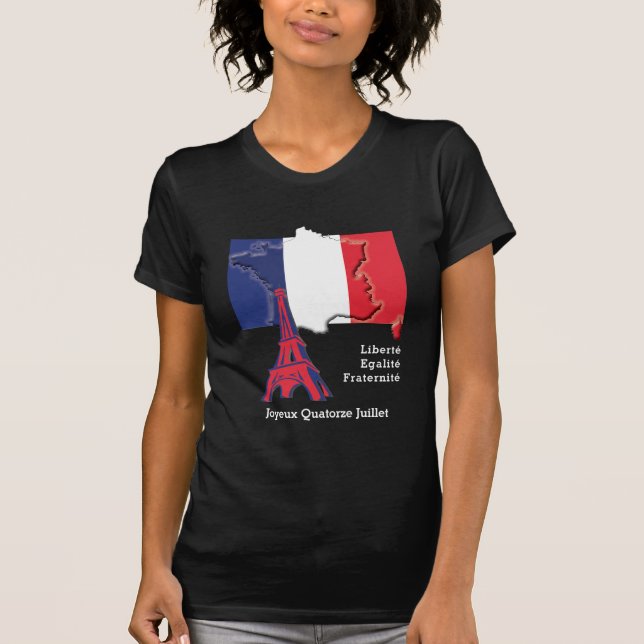 Camiseta DIA BÁSICO Patriótico Francês (Frente)