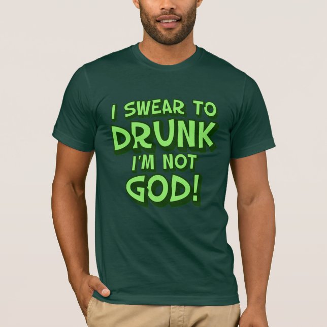 Camiseta Dia bêbedo e confuso de Paddys da rua (Frente)