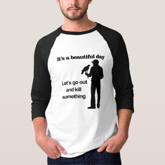 Camiseta Dia bonito para a falcoaria (Frente)