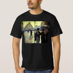 Camiseta Dia Chuvoso na Rua de Paris por Gustave Caillebott