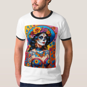 Camiseta Dia Colorido do Tee da Beleza Morta
