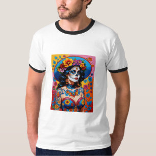 Camiseta Dia Colorido do Tee da Beleza Morta