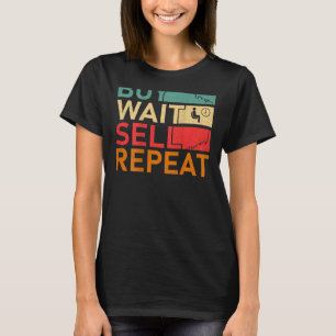 Camiseta Dia Comercial Comprar de Espera Venda Repetir Repe