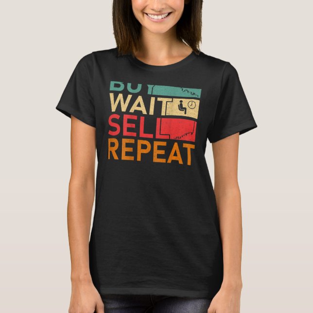 Camiseta Dia Comercial Comprar de Espera Venda Repetir Repe (Frente)