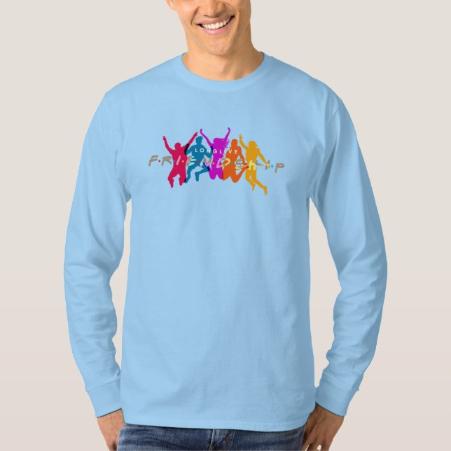 Camiseta Dia da Amizade | Capa longa masculina (Frente)