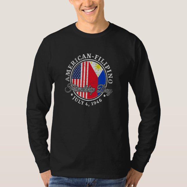 Camiseta Dia da Amizade das Filipinas Americanas (Frente)
