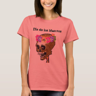 Camiseta Dia da arte inoperante do crânio