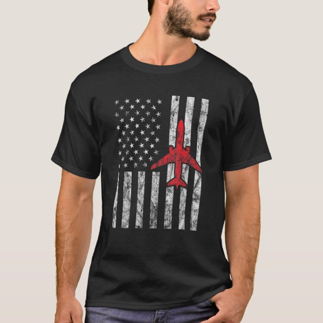 Camiseta Dia da Aviação - Vintage 1 (Frente)