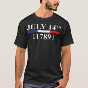 Camiseta Dia da Bastilha 14 de Julho 1789 França Nacional