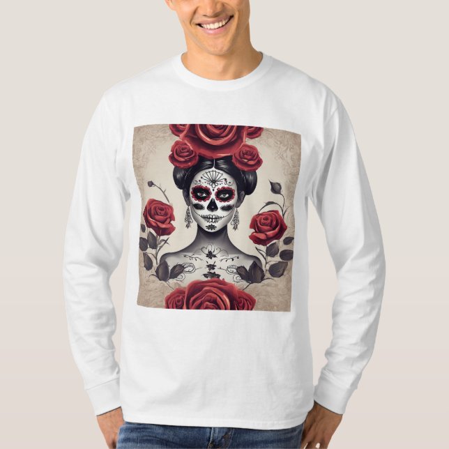 Camiseta Dia da Beleza Morta com Rosas (Frente)