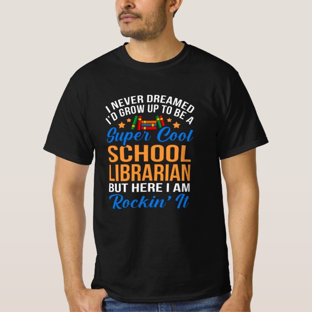 Camiseta Dia da Bibliotecária de Ofertas Escolares Super Le (Frente)