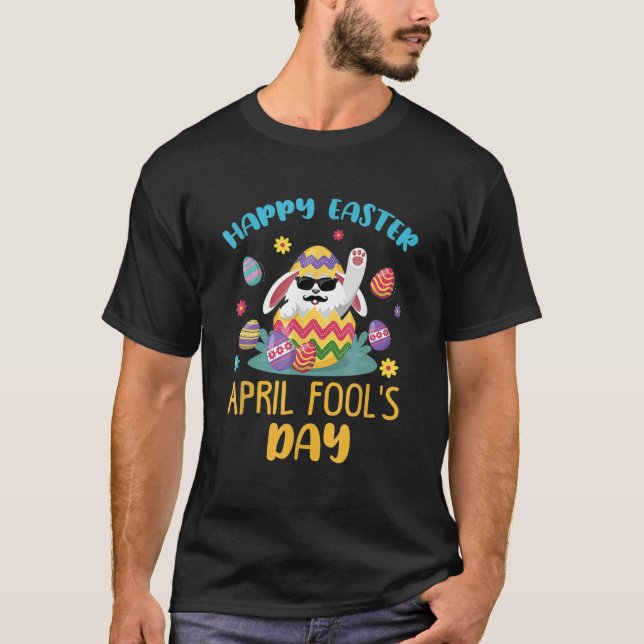 Camiseta Dia da Brincadeira de April Fool Dia da Páscoa de  (Frente)