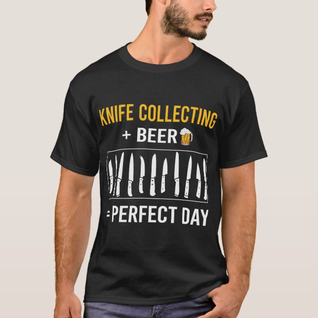 Camiseta Dia da Cerveja Faca Colecionando Facas (Frente)