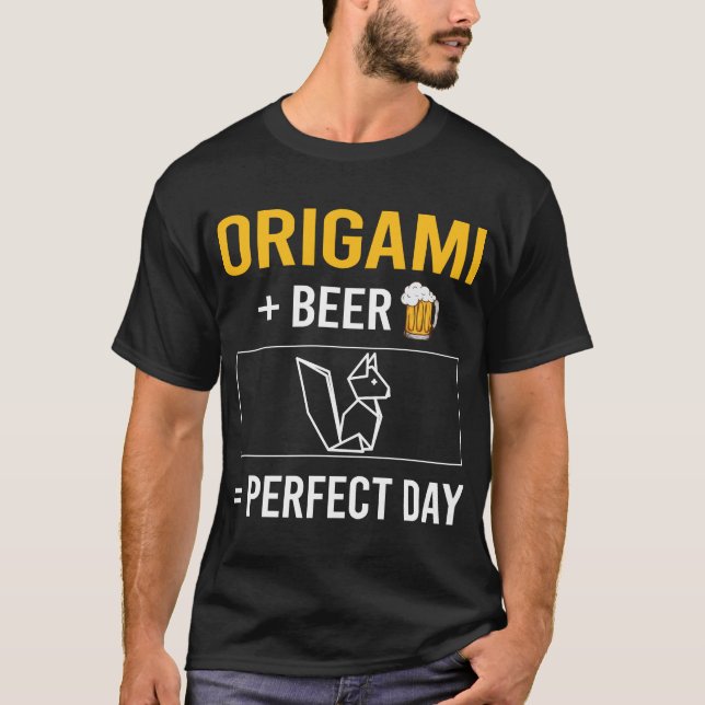 Camiseta Dia da Cerveja Origami (Frente)