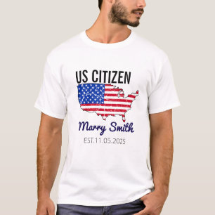 Camiseta Dia da Cidadania Americano – Orgulhoso por Ser Ame