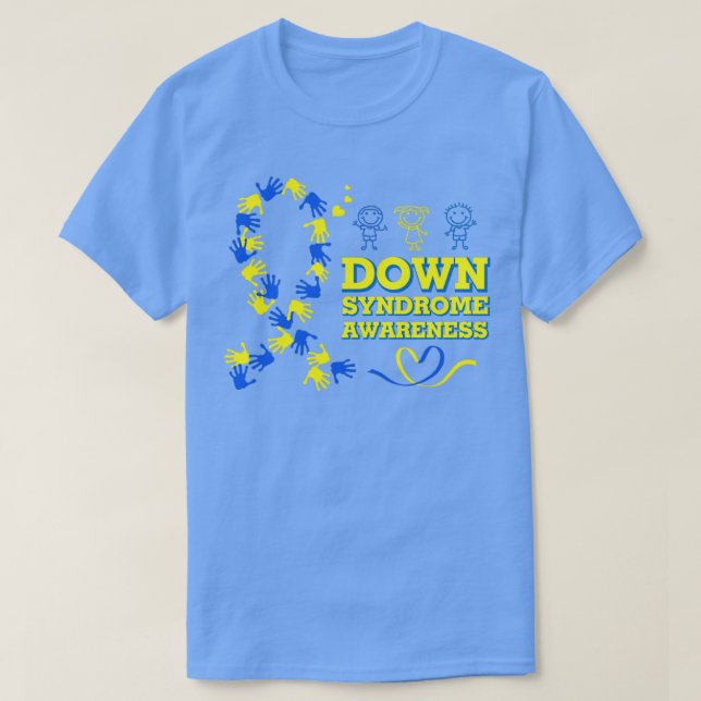 Camiseta Dia da Consciência da Síndrome de Down (Frente do Design)