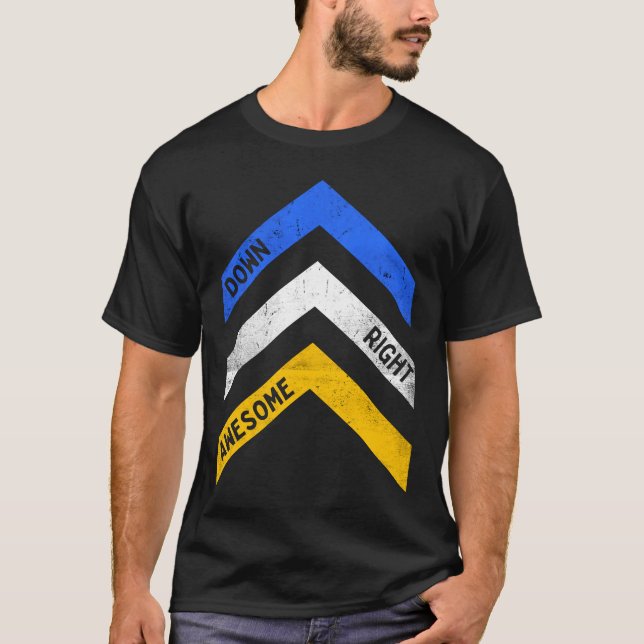 Camiseta Dia da Consciência da Síndrome Incrível do Mundo p (Frente)