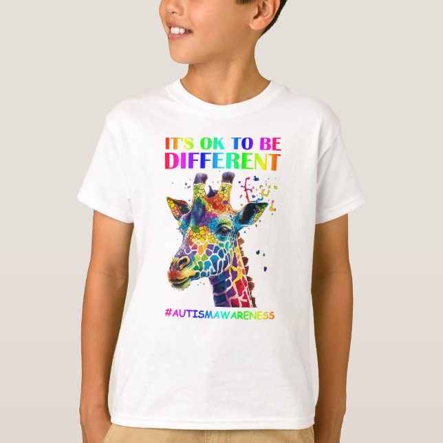 Camiseta Dia da Consciência do Autismo Está tudo bem ser di (Frente)