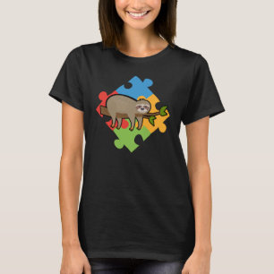 Camiseta Dia da Consciência do Autismo Leve Quebra-cabeça