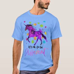 Camiseta Dia da Consciência do Autismo Presente do Unicórni