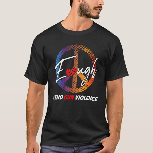 Camiseta Dia da Consciência Veste Laranja Suficiente Fim da (Frente)