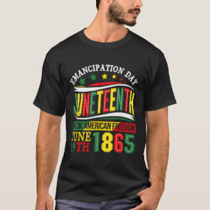 Camiseta Dia da Emancipação Junta da África 1865 Liberdade