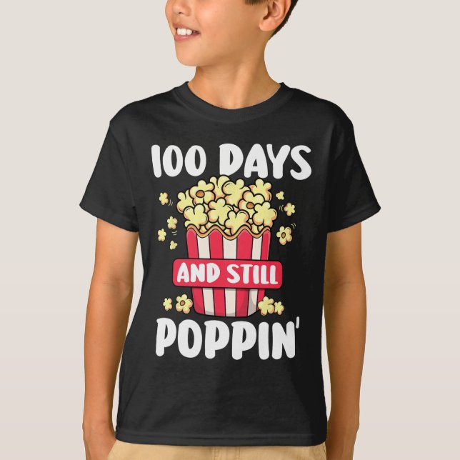 Camiseta Dia Da Escola 100 Dias E Crianças Ainda Em Populaç (Frente)