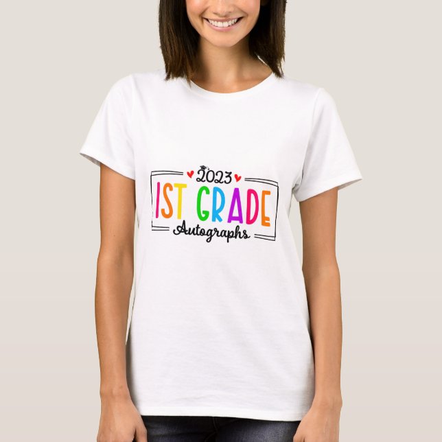 Camiseta Dia Da Escola 2023, Graduação Da Classe Autografo  (Frente)